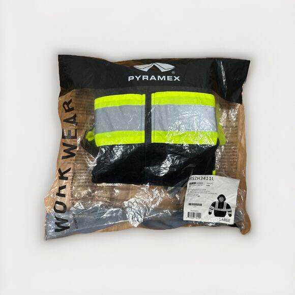 Pyramex High Visibility Insulated Bomber Winter Safety PARKA COAT - Picture 10 of 11